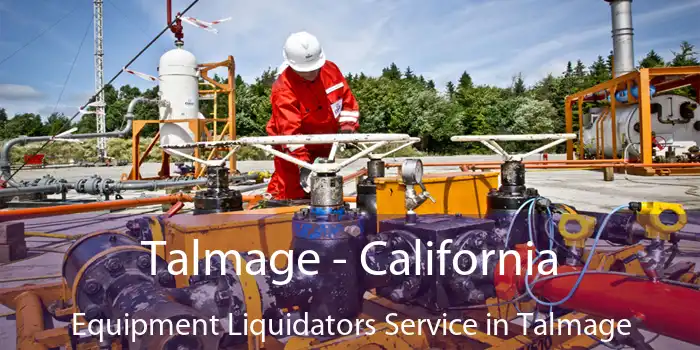 Talmage - California Equipment Liquidators Service in Talmage