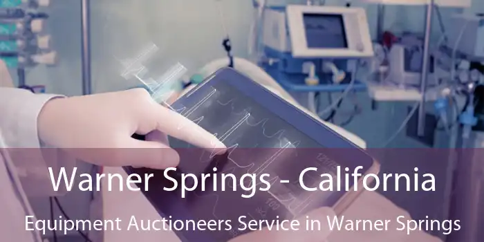 Warner Springs - California Equipment Auctioneers Service in Warner Springs