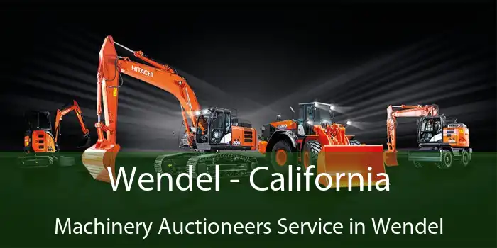 Wendel - California Machinery Auctioneers Service in Wendel