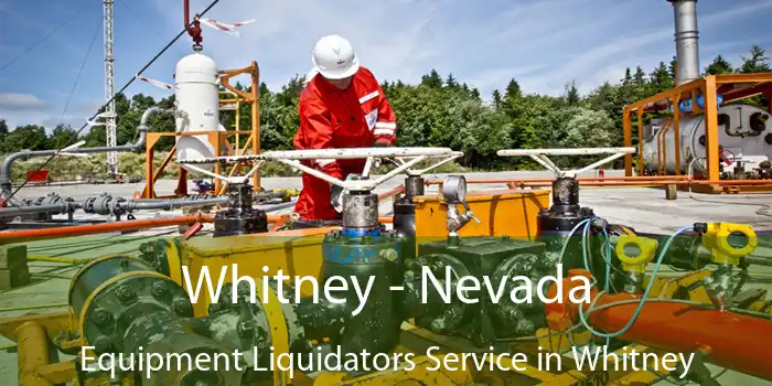 Whitney - Nevada Equipment Liquidators Service in Whitney