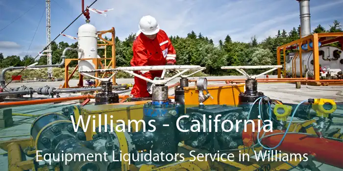 Williams - California Equipment Liquidators Service in Williams